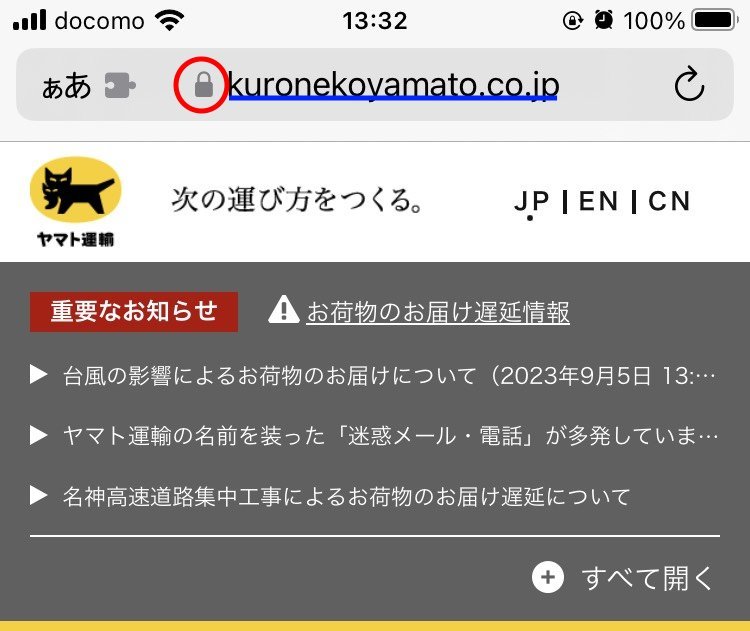 HTTPSによる暗号化マークとドメイン